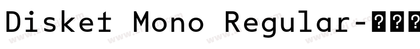 Disket Mono Regular字体转换